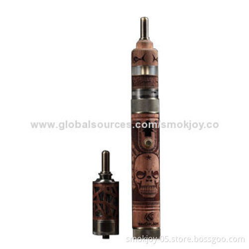 Smokjoy N Fire LA3/LA4 Wooden Atomizers with 2.5mL Capacity, OEM Orders Available